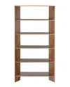 Safavieh Couture Norrington Wood 5 Shelf Bookshelf In Brown