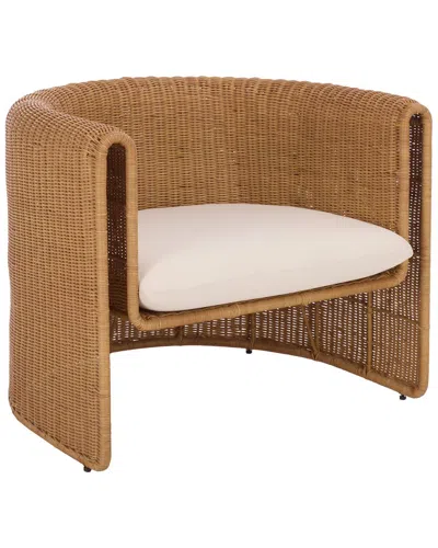 Safavieh Couture O'reilly Rattan Accent Chair In Brown
