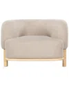 Safavieh Couture Oscar Boucle Accent Chair In Brown