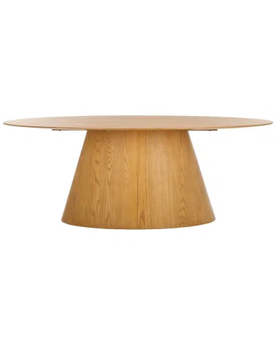 Safavieh Couture Owyn Oval Wood Dining Table In Brown