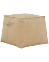 Safavieh Couture Pablo Vegan Leather Pouf