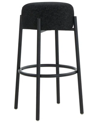 Safavieh Couture Paisleigh Metal Leg Barstool In Black
