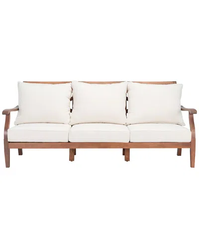 Safavieh Couture Payden Outdoor 3-seat Sofa In Neutral