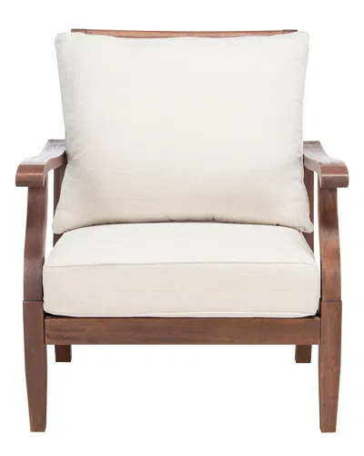 Safavieh Couture Payden Outdoor Accent Chair In Brown