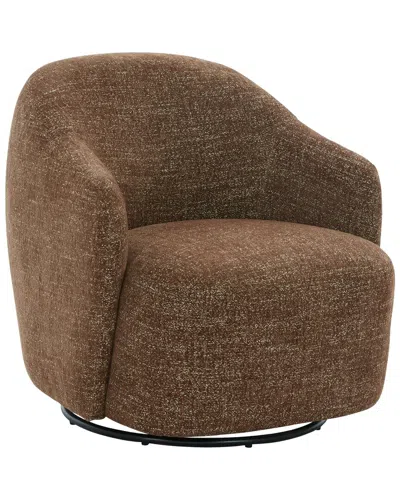 Safavieh Couture Peitra Boucle Accent Chair In Brown