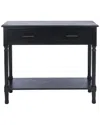 Safavieh Couture Peyton 2 Drawer Console Table In Black