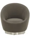 Safavieh Couture Pippa Swivel Chair In Grey