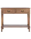 Safavieh Couture Primrose 2 Drawer Console Table In Brown