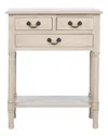 Safavieh Couture Primrose 3 Drawer Console Table In Grey