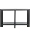 Safavieh Couture Quigley Rectangle Wood Console Table In Black