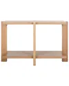Safavieh Couture Quigley Rectangle Wood Console Table In Grey