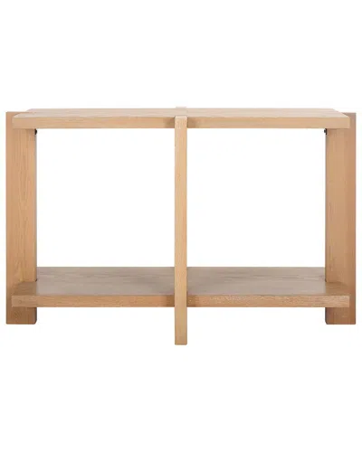 Safavieh Couture Quigley Rectangle Wood Console Table In Grey