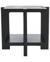 Safavieh Couture Quigley Square Wood Accent Table In Black