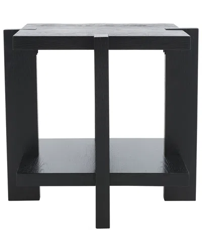 Safavieh Couture Quigley Square Wood Accent Table In Black