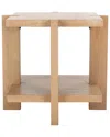 Safavieh Couture Quigley Square Wood Accent Table In Grey