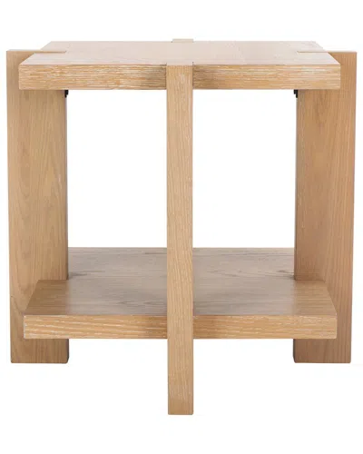 Safavieh Couture Quigley Square Wood Accent Table In Grey