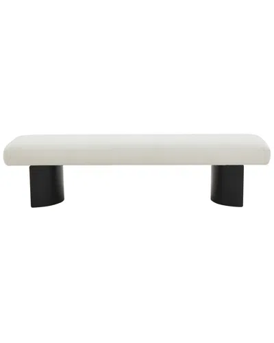 Safavieh Couture Raelee Metal Legs Bench In White