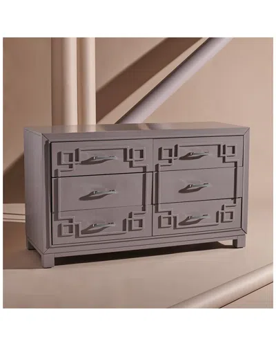 Safavieh Couture Raina 6 Drawer Dresser In Grey
