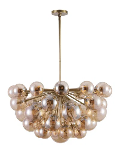 Safavieh Couture Raphaela Glass Globe Chandelier In Gold