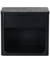 Safavieh Couture Raylie 1 Drawer Wood Nightstand In Black