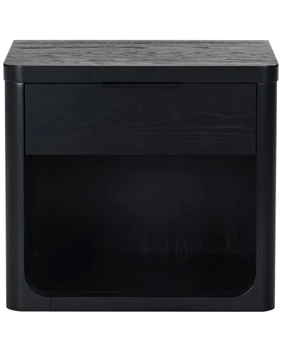 Safavieh Couture Raylie 1 Drawer Wood Nightstand In Black