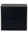 Safavieh Couture Raylie 2 Drawer Wood Nightstand In Black