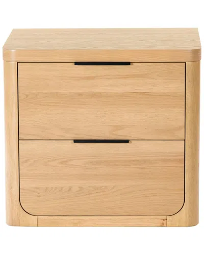 Safavieh Couture Raylie 2 Drawer Wood Nightstand In Brown
