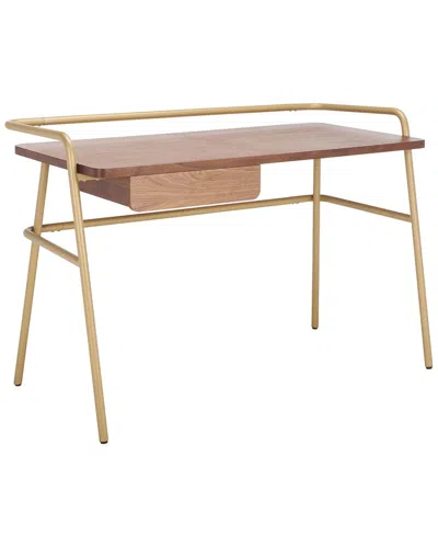 Safavieh Couture Regis Metal And Wood Desk