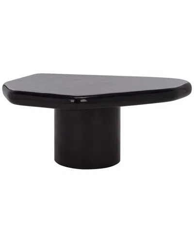 Safavieh Couture Rhianna Concrete Coffee Table In Black