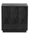 Safavieh Couture Riabelle Wood 2 Drawer Nightstand In Black