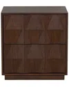 Safavieh Couture Riabelle Wood 2 Drawer Nightstand In Brown