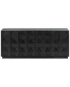 Safavieh Couture Riabelle Wood 6 Drawer Dresser In Black