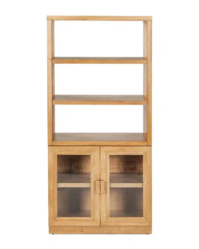 Safavieh Couture Roades Glass Cabinet Bookcase In Neutral
