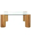 Safavieh Couture Robbie Square Glass Coffee Table