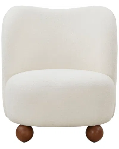 Safavieh Couture Rodolfo Boucle Accent Chair In Brown