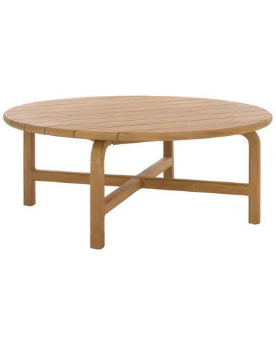 Safavieh Couture Rogers Teak Coffee Table In Brown