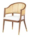 Safavieh Couture Rogue Rattan Dining Chair In Brown