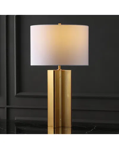 Safavieh Couture Rollins Square Metal Table Lamp In Gold