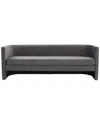 Safavieh Couture Rosabeth Curved Sofa In Grey