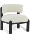 Safavieh Couture Rosabryna Ivory & Black Accent Chair In White