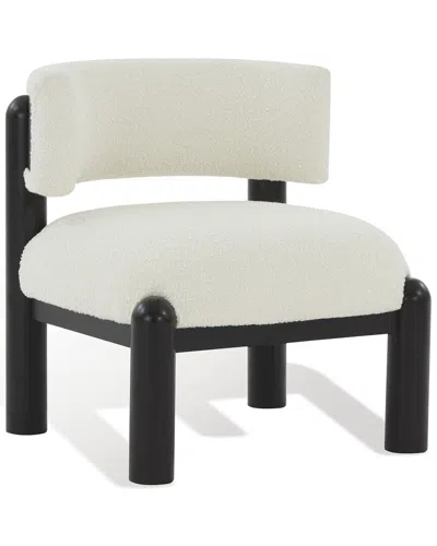 Safavieh Couture Rosabryna Ivory & Black Accent Chair In White