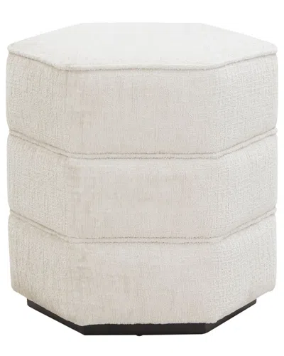 Safavieh Couture Rosaria Chenille Hexagon Ottoman