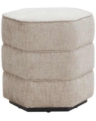 Safavieh Couture Rosaria Chenille Hexagon Ottoman