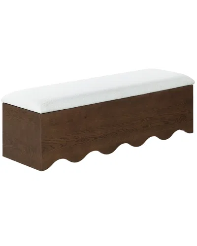 Safavieh Couture Roseandrea Storage Bench In Brown
