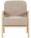 Safavieh Couture Roslina Boucle Accent Chair In Brown