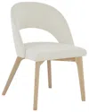 Safavieh Couture Rowland Linen Dining Chair In White
