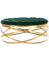 Safavieh Couture Rumi Tufted Velvet Ottoman