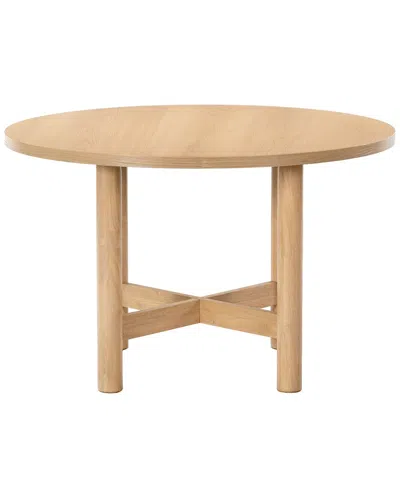 Safavieh Couture Ruthanne Round Wood 47 Dining Table In Brown