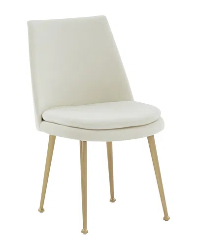 Safavieh Couture Rynaldo Cream Upholstered Dining Chair In White