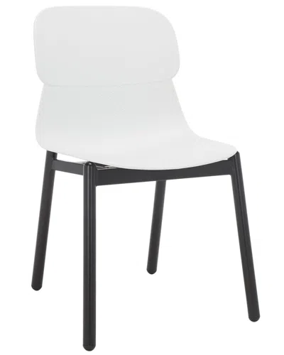 Safavieh Couture Safavieh Set Of 2 Couture Abbie Molded Plastic Dining Chair In White